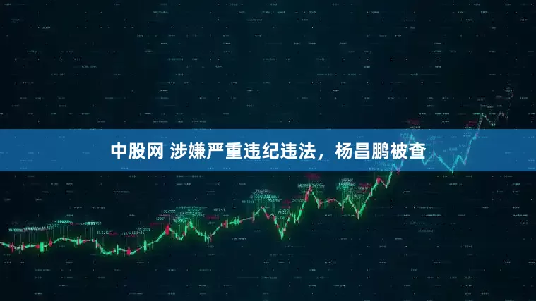 中股网 涉嫌严重违纪违法，杨昌鹏被查